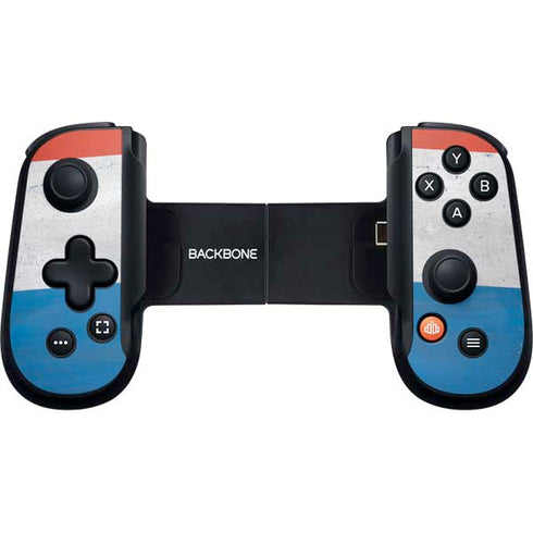 Netherlands Flag Distressed Backbone One for iPhone Game Controller Skin